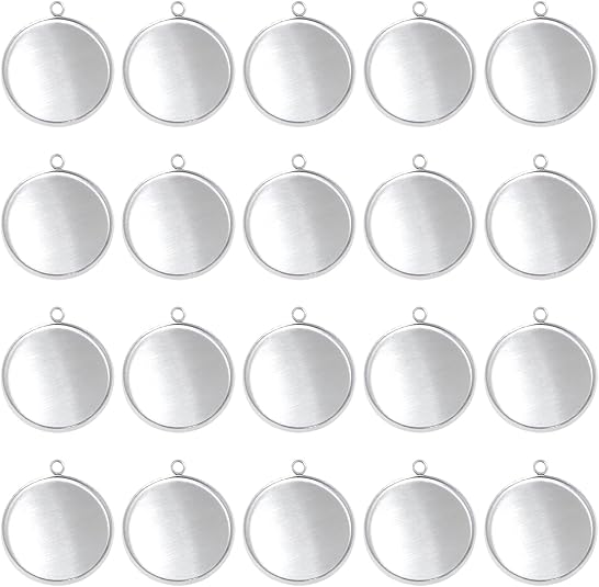 Crafting Resin - 20 piezas de bandejas colgantes en