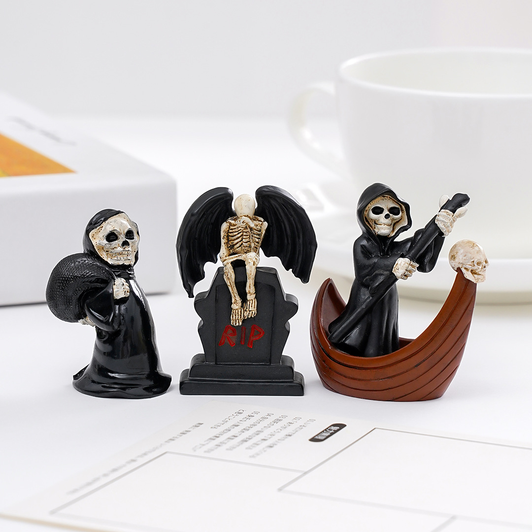 Resin Crafts Diy - Adorno de Resina Miniatura de Esqueleto