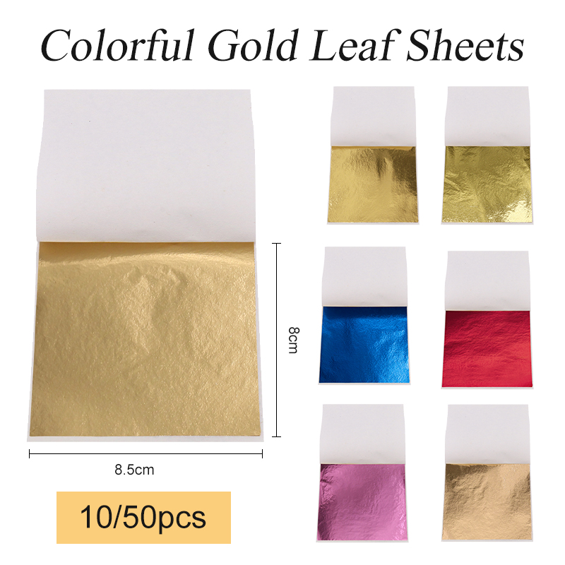 Gold Foil Flakes - Hojas de hojas doradas de imitación