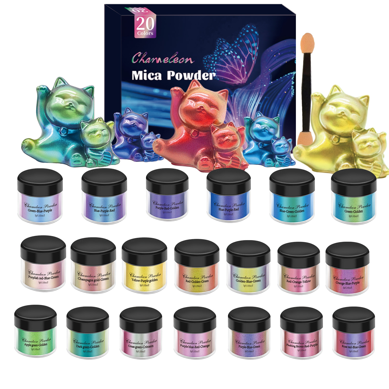Juego de 10/20 Pigmentos Camal - Resin Jewelry Kit reseña y precio