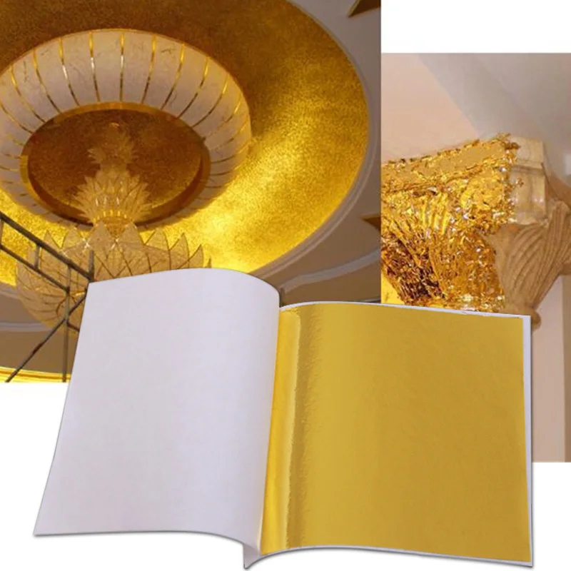 100 hojas de papel de imitació - Gold Foil Flakes reseña y precio