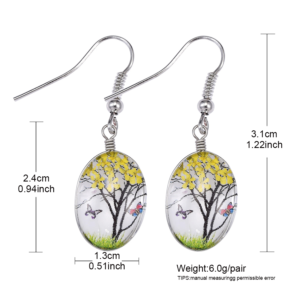 Pendientes colgantes de flores - Dried Flower Bulk reseña y precio