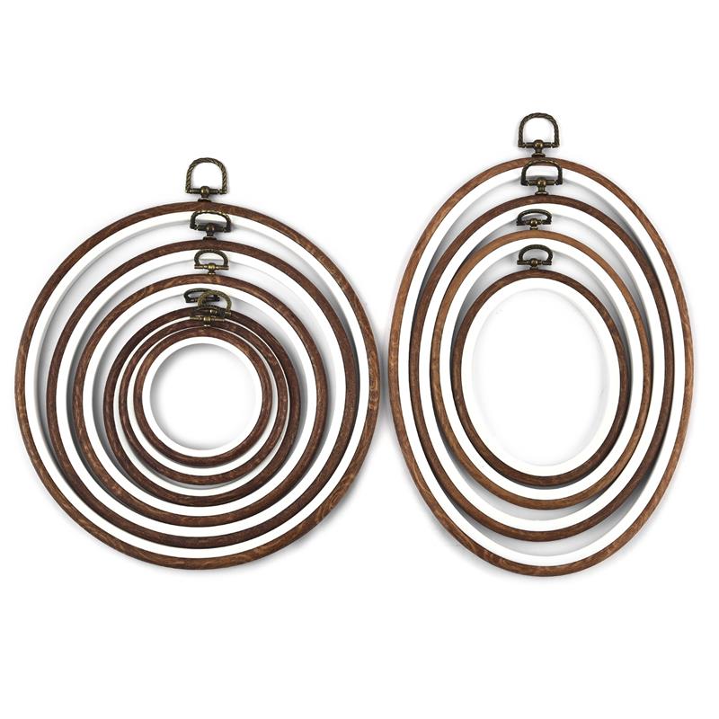 Juego de aros de bordado de ma - Wood Ring Blank reseña y precio