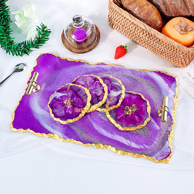 DM413 Drusy posavasos Molde de - Serving Tray Mold reseña y precio