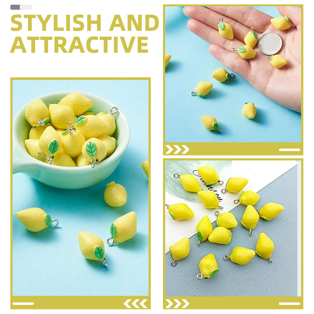 20 Piezas de Dijes de Limón de - Crafting Resin reseña y precio