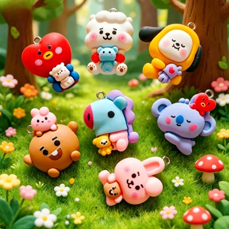 7 piezas de dijes de resina BT - Resin Craft Projects reseña y precio