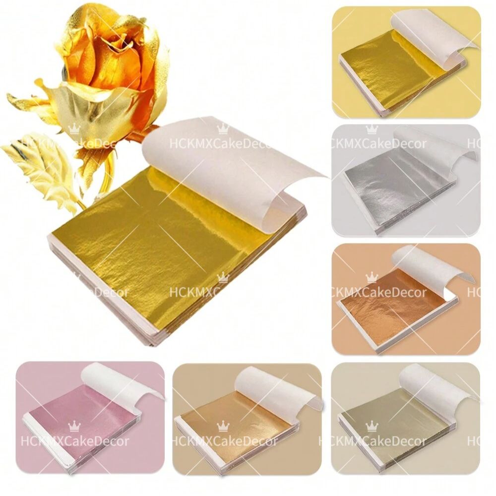 100 Hojas de Papel Metálico Im - Gold Foil Flakes reseña y precio