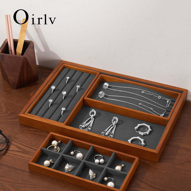 Oirlv-organizador de joyas de  - Wood Ring Blank reseña y precio
